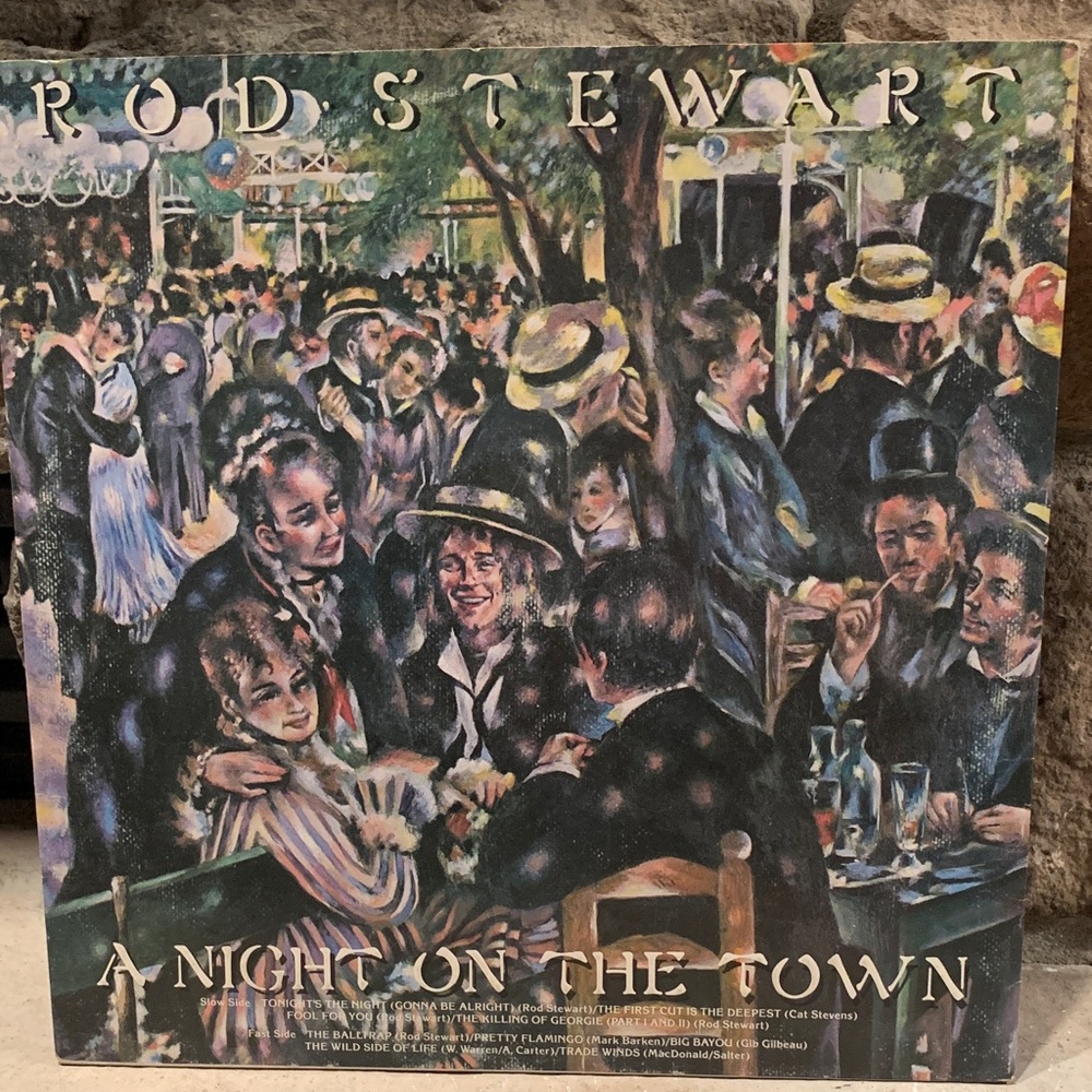 - A Night on the Town Vinyl Record - Rod Stewart